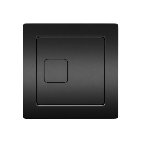 Square Black Dual Flush Button