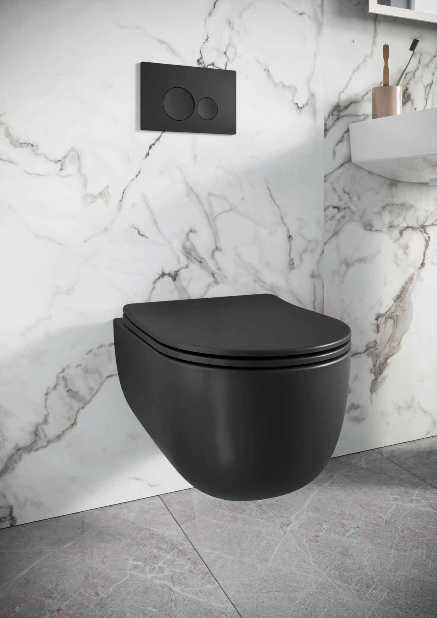Riviera Round Wall Hung WC