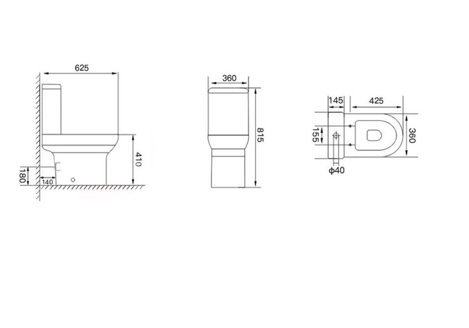 Spa Rimless Open Back Pan