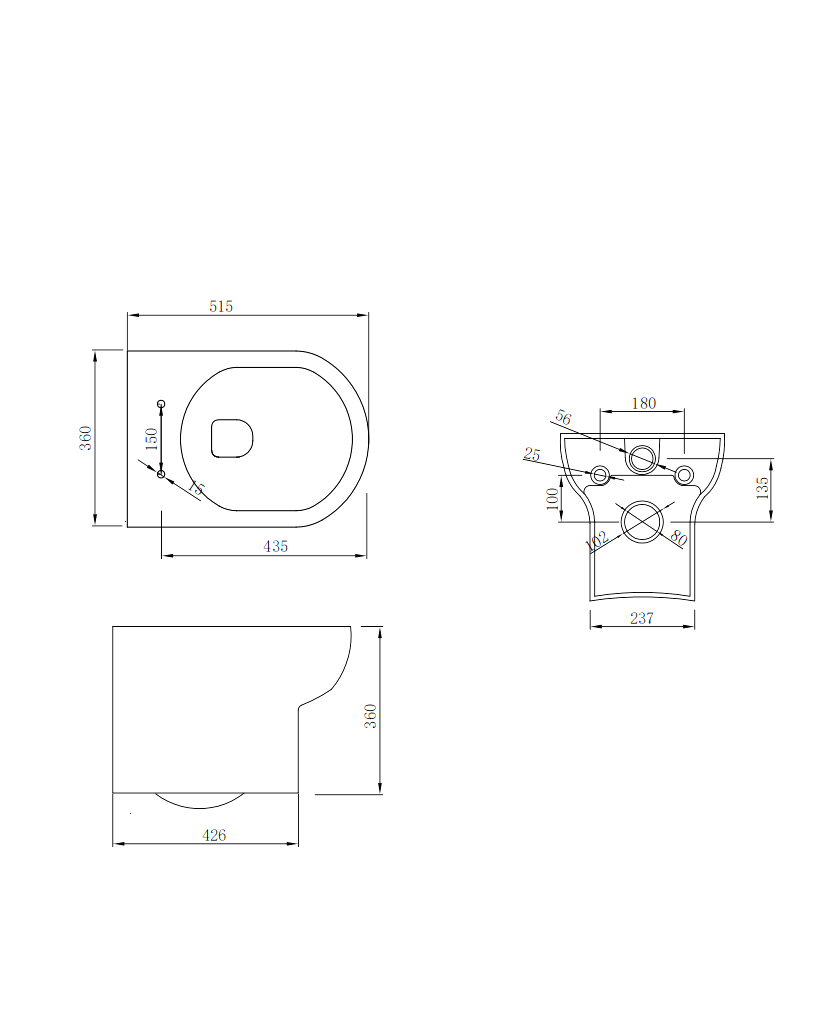 Spa Wall Hung Pan