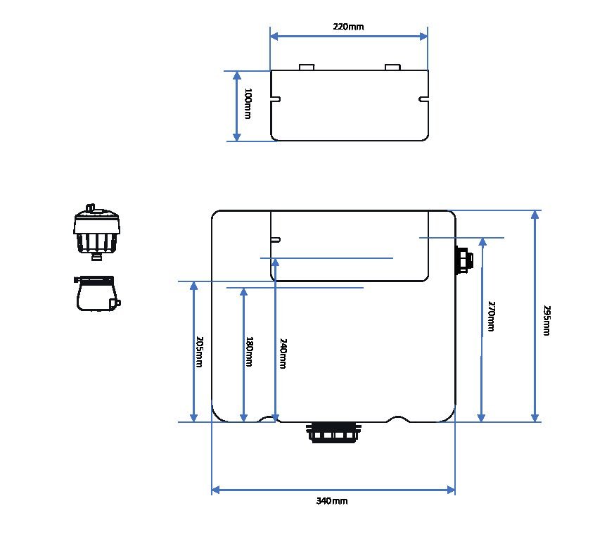 Concealed Cistern with Side Inlet