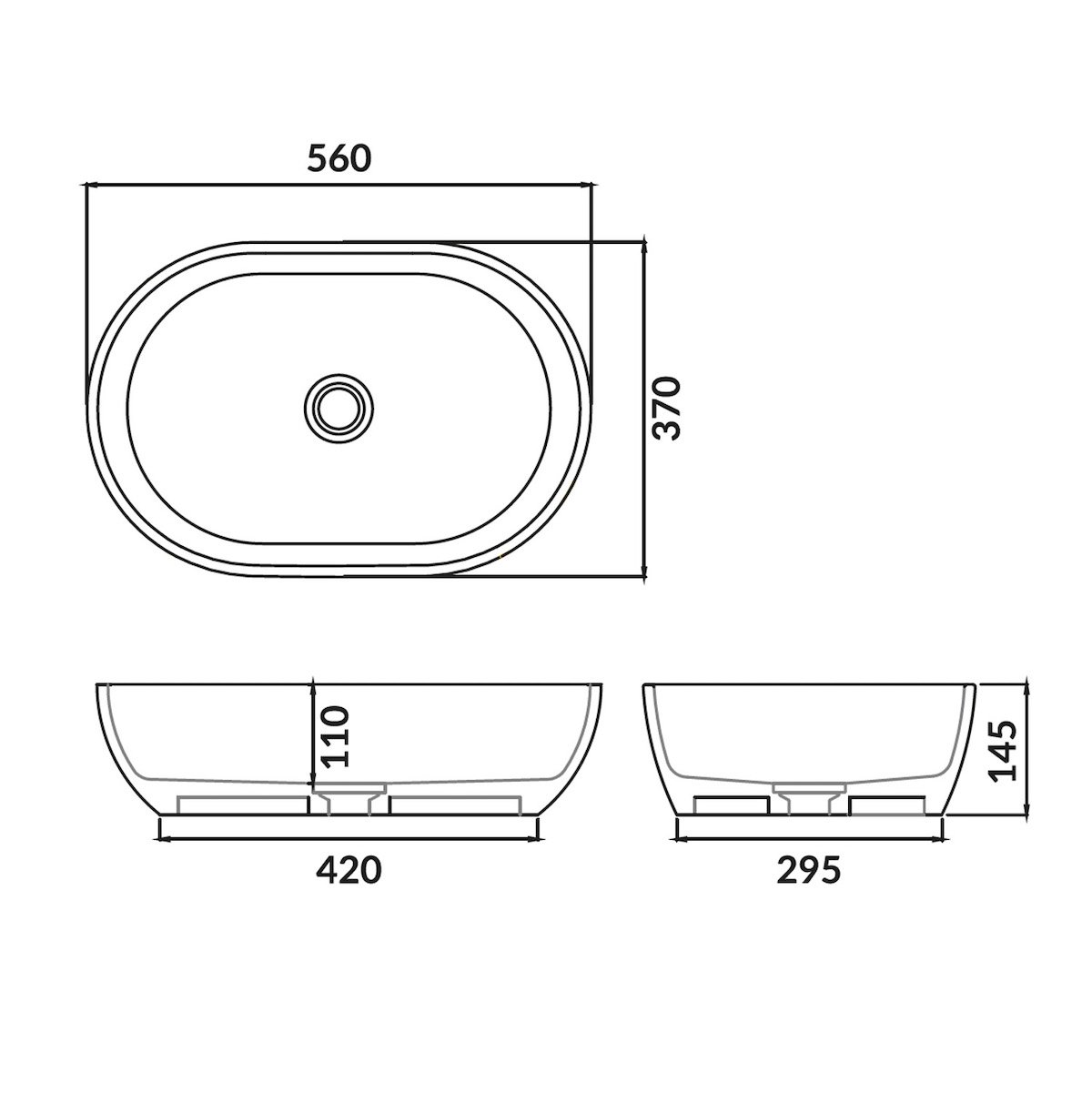 Neo Matt Counter Top Basin