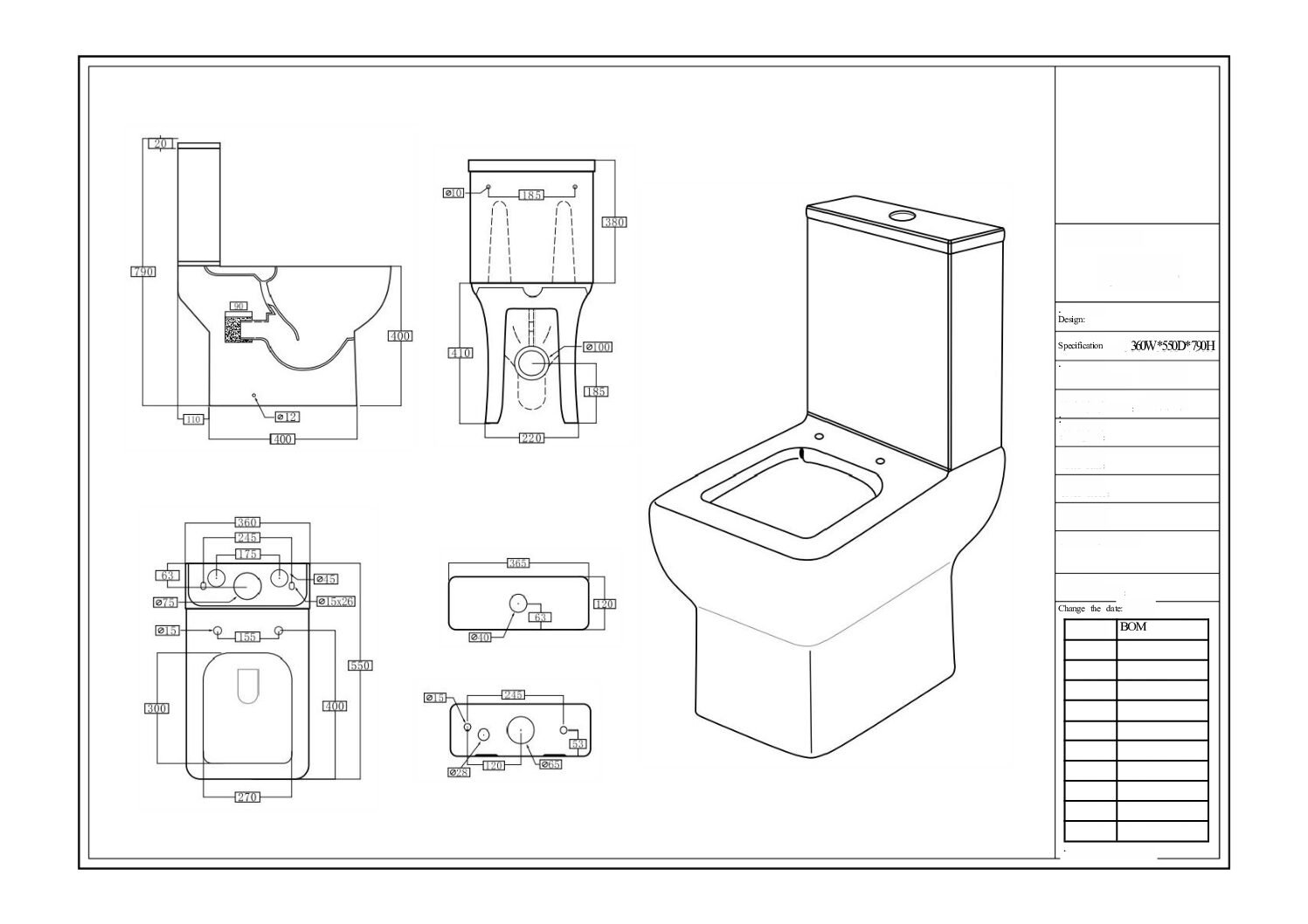 Choices & Middleton Cistern Inc Fittings