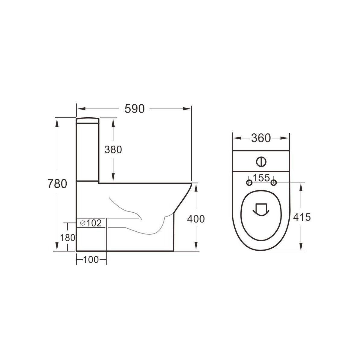 Middleton Cistern – Inc Fittings