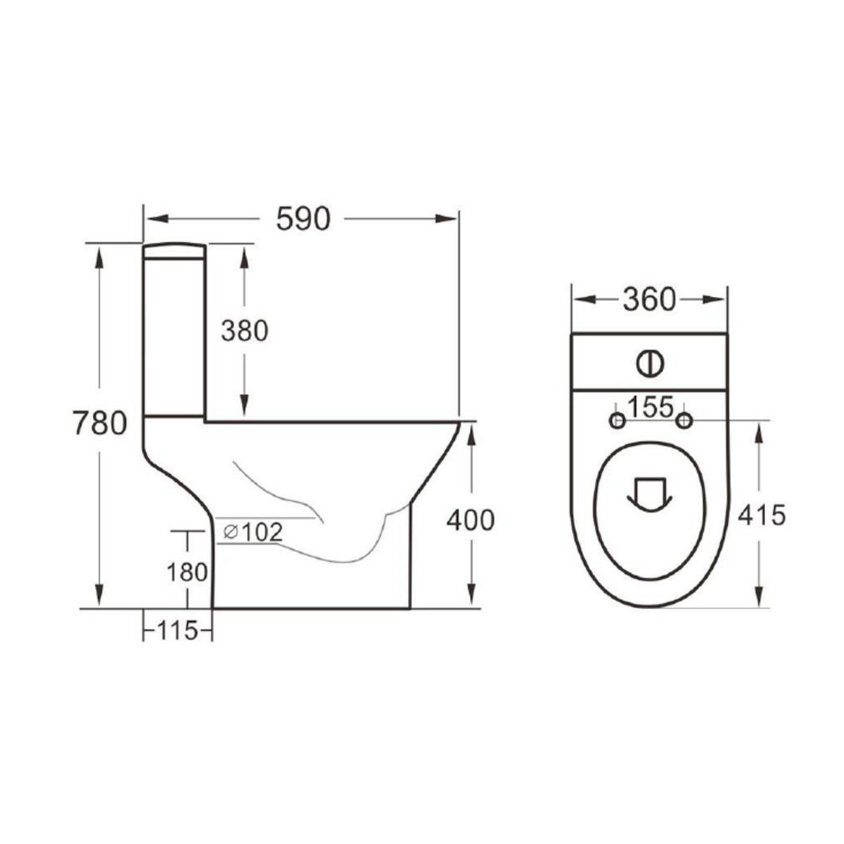Middleton Rimless Open Back Pan