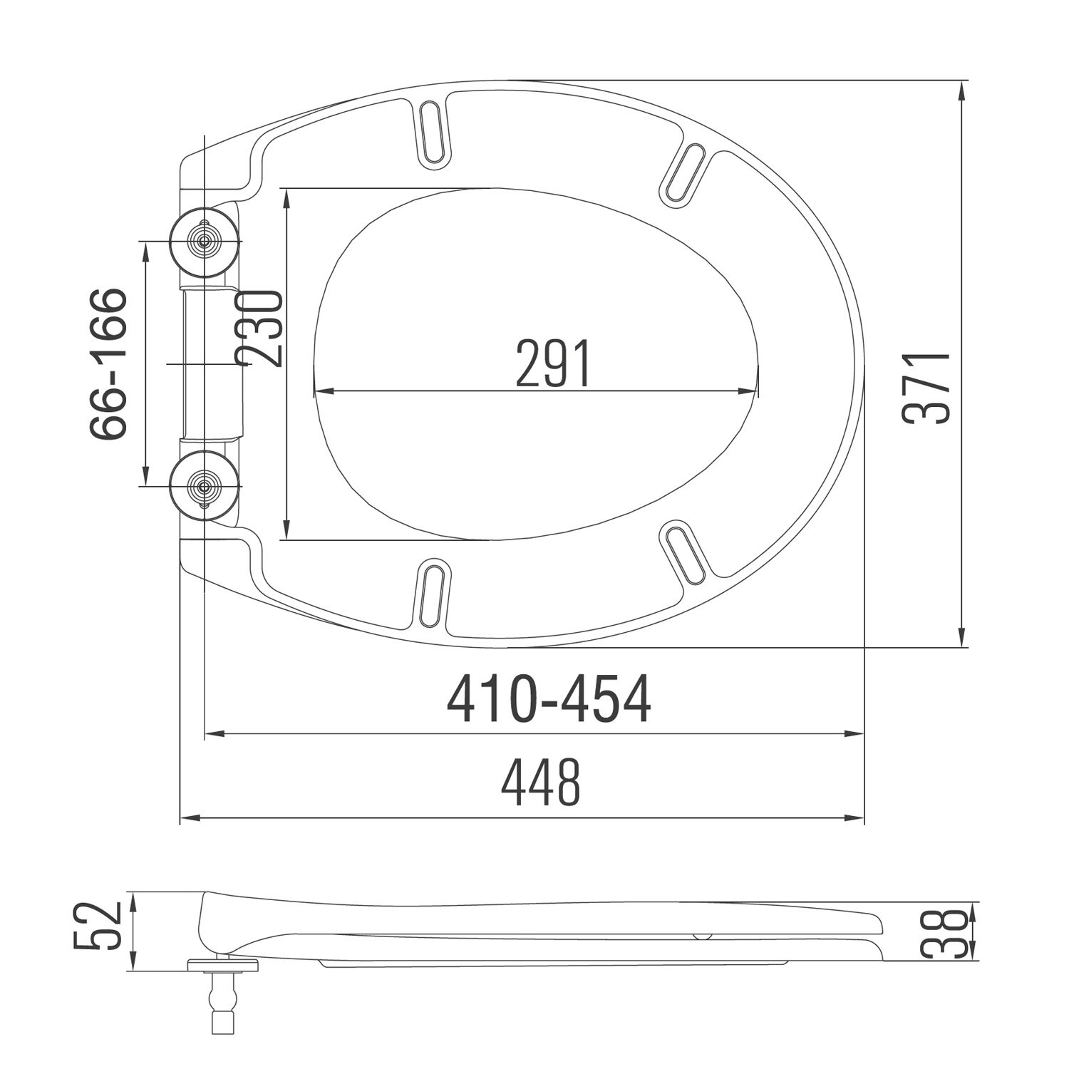 Universal PP Soft Close Seat