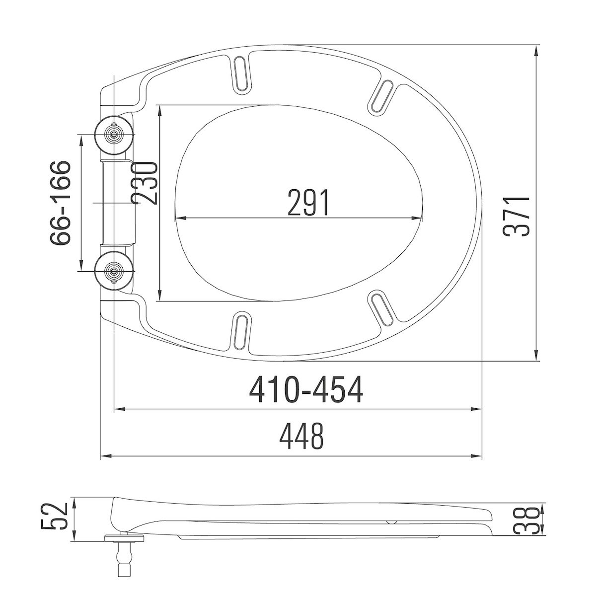 Universal Soft Close Seat