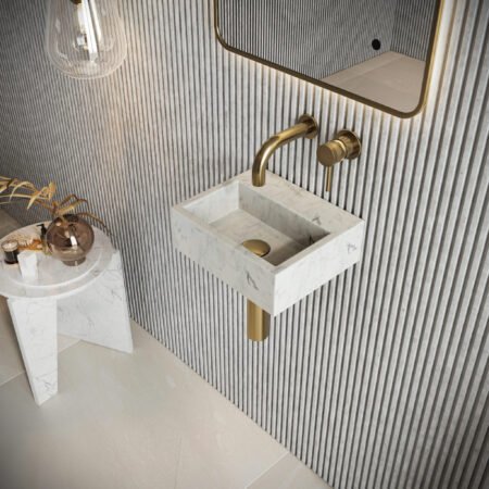 Sanctuary Venato White Cloakroom Marble Basin