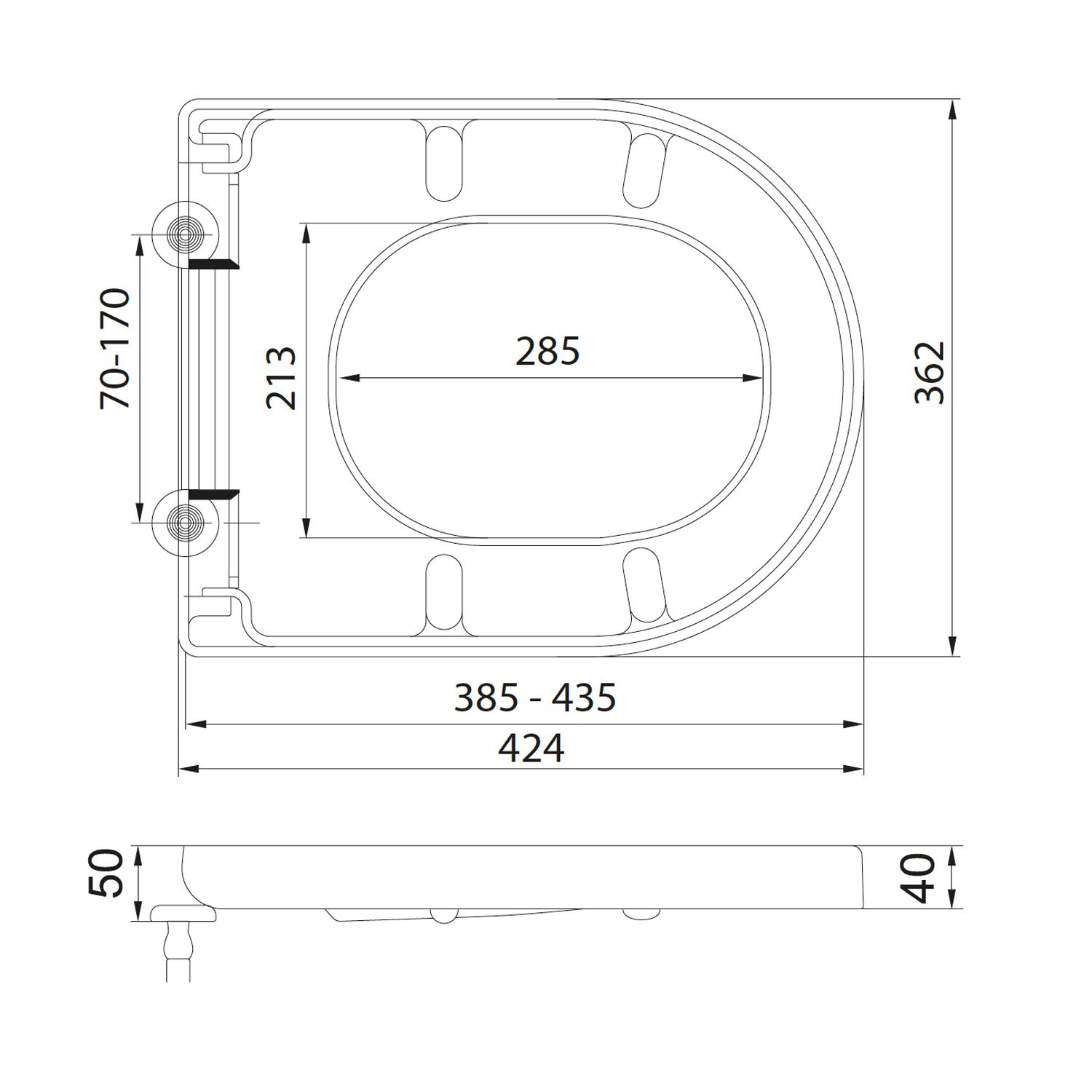 Spa D Shape Seat