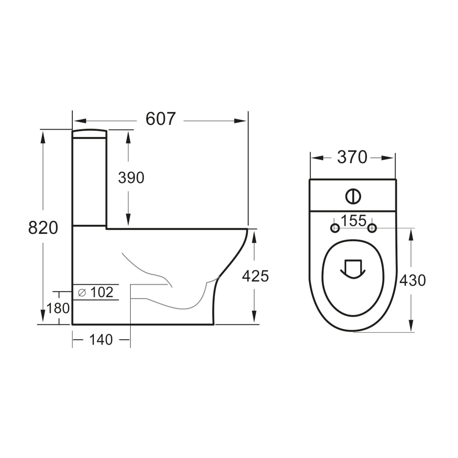 Deia Rimless Closed Back Pan
