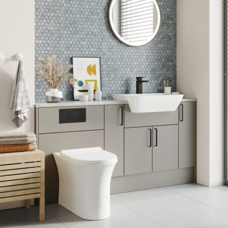 Large Black Dual Flush Plate