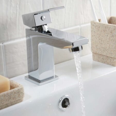 Lanza Mono Basin Mixer with Push Waste
