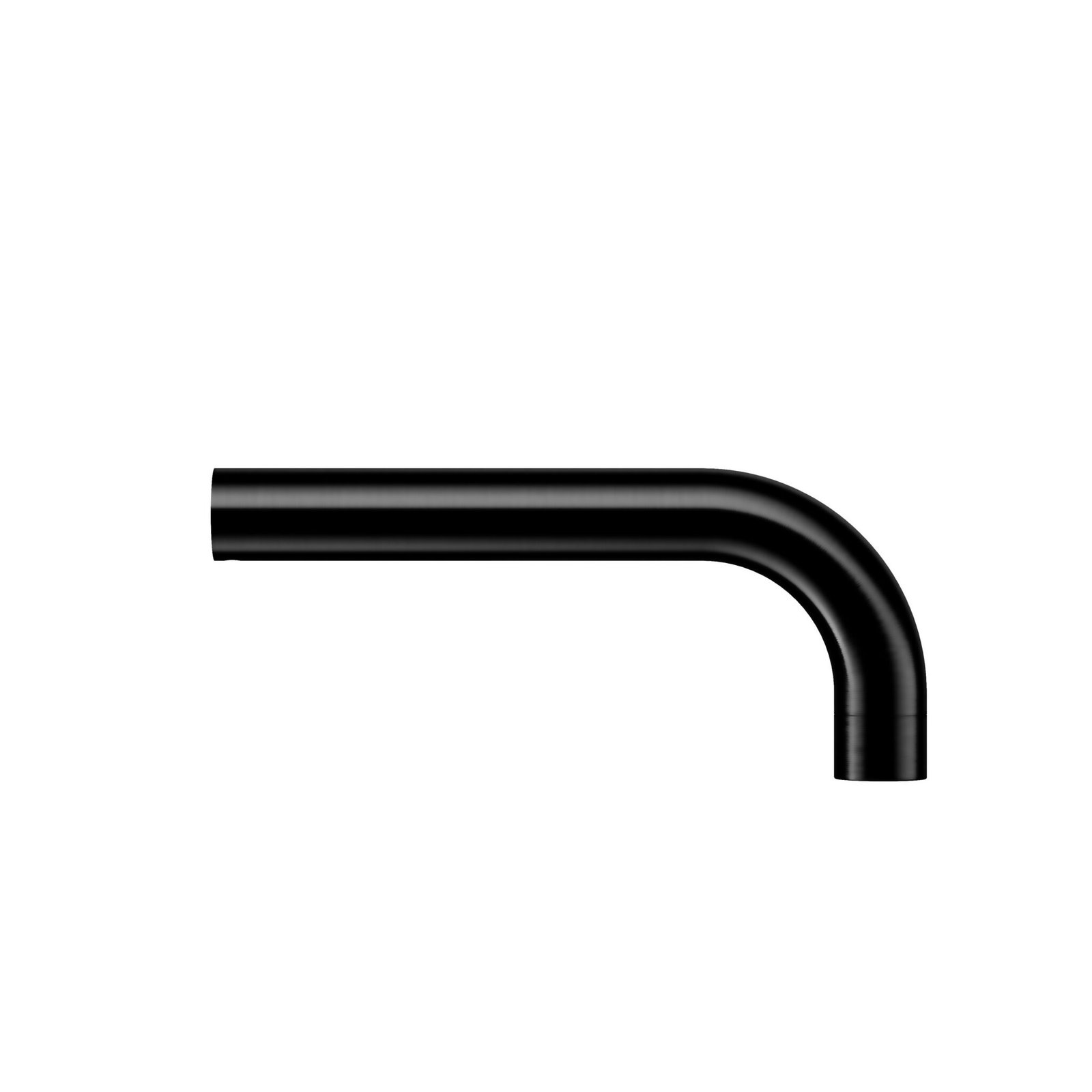 Core Cloakroom Spout Matte Black