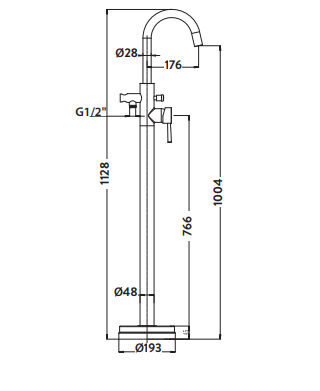 Premier Freestanding Bath Tap