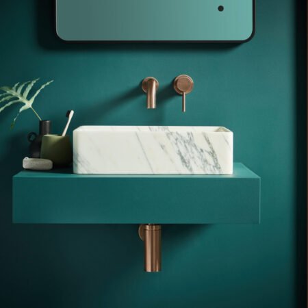 Core Wall Mounted Basin Tap Brushed Bronze