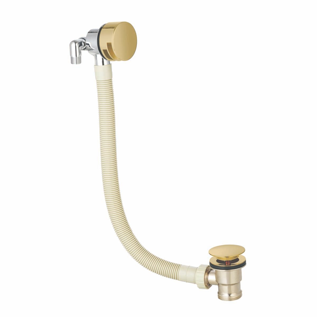 Round Overflow Filler Brushed Brass