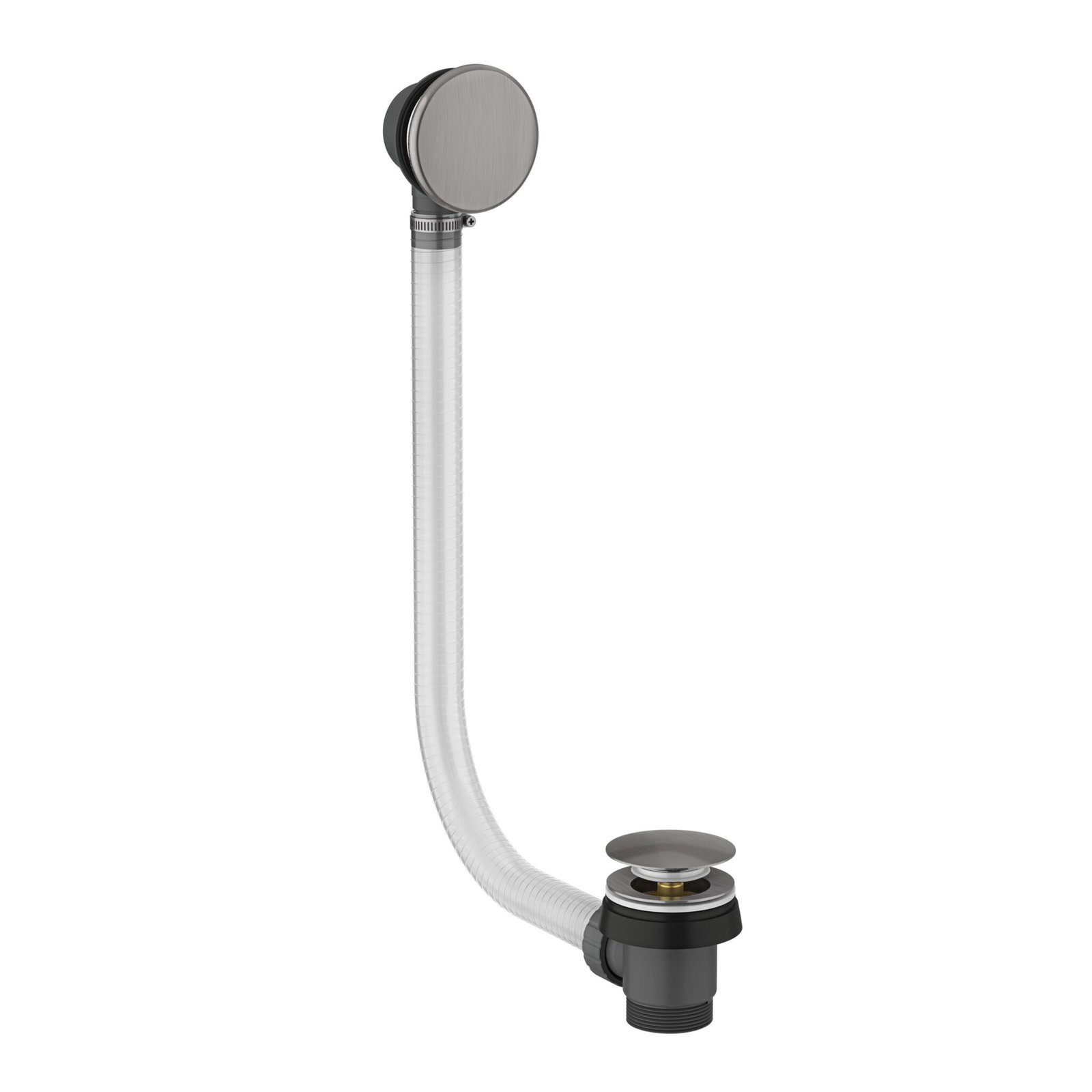 Gunmetal Bath Pop-Up Waste with Overflow