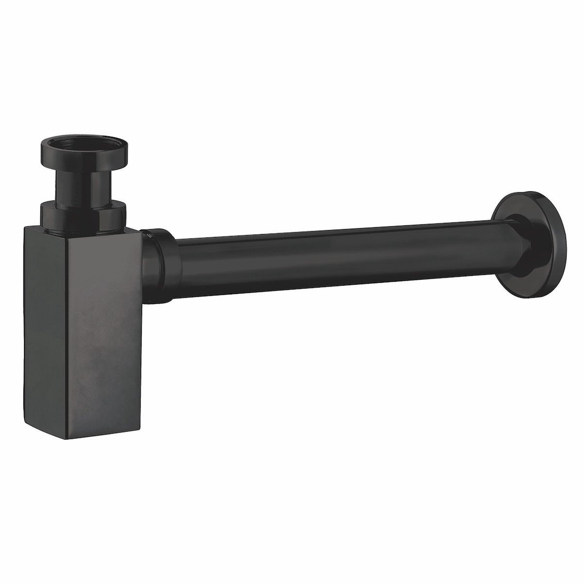 Matte Black Square Bottle Trap
