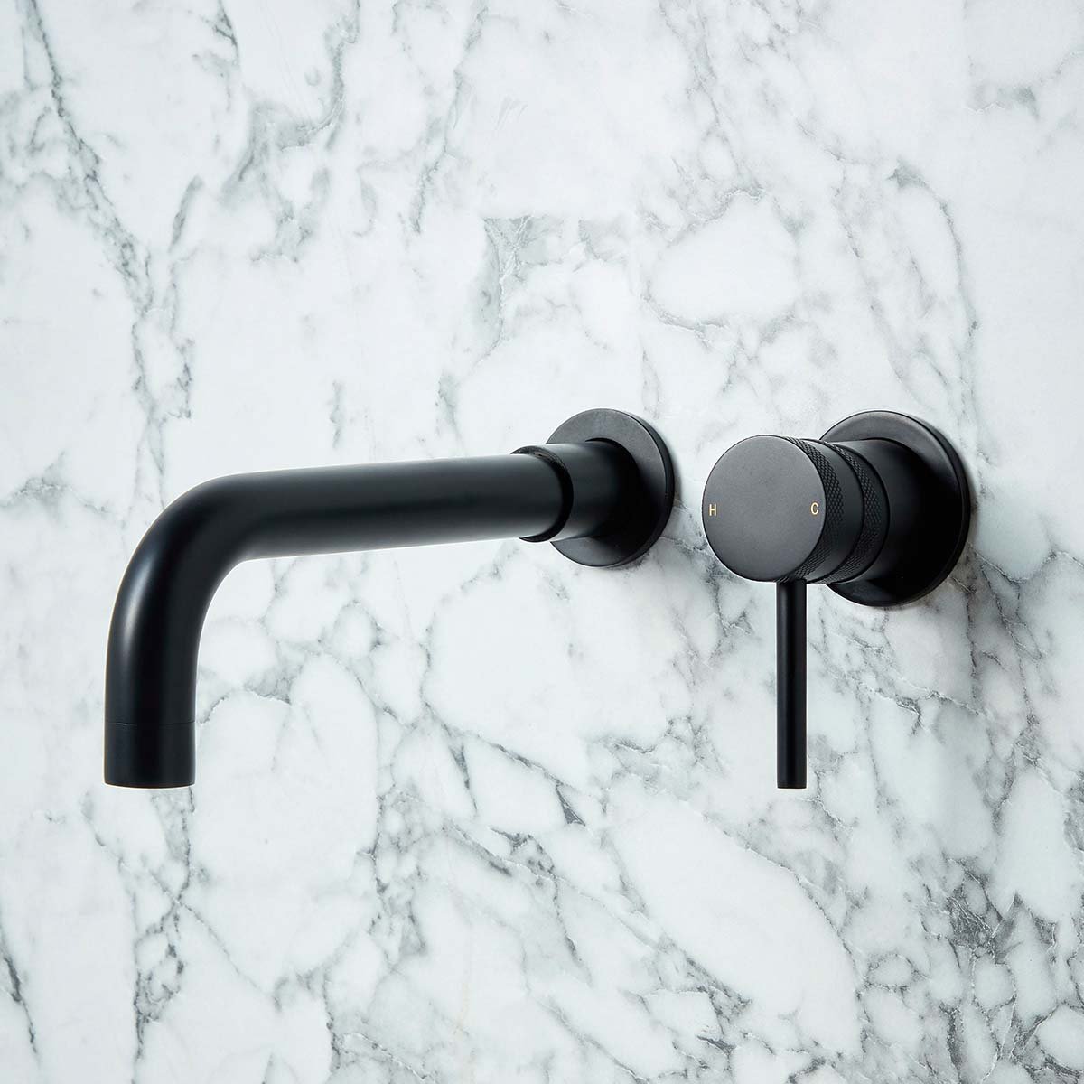 Core Wall Mounted Basin Tap Black