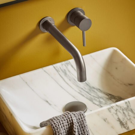 Core Wall Mounted Basin Tap Gunmetal