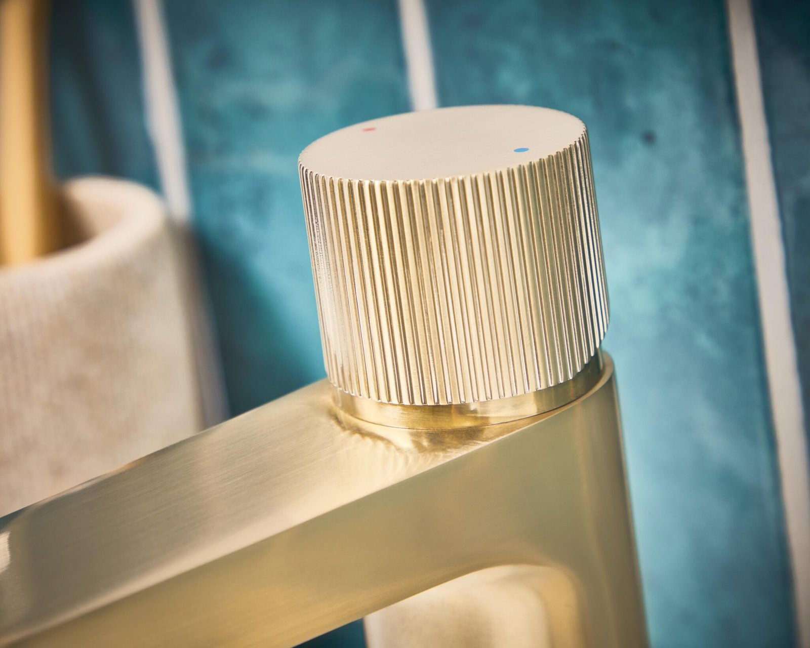 KOKO Tall Basin Mixer Brushed Brass