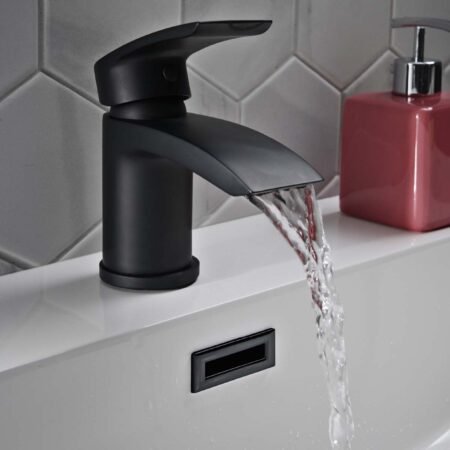 Belini Black Mono Basin Mixer